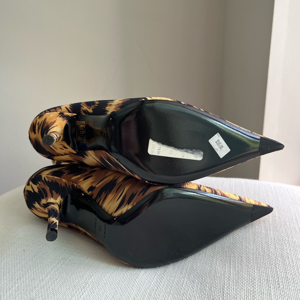 *NEW* Balenciaga 37 Leopard Print Knife Spandex Sock Boots 🐆 $1295 - Picture 7 of 8
